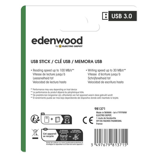 Clé USB EDENWOOD 128 Go