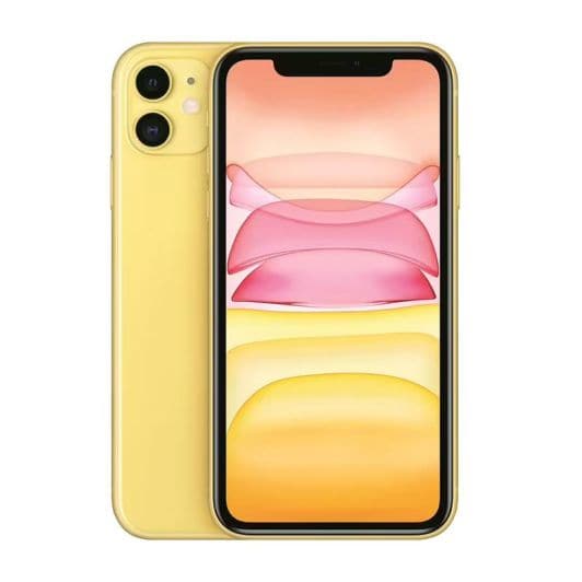 APPLE iPhone 11 64 Go Jaune reconditionné Grade éco + coque