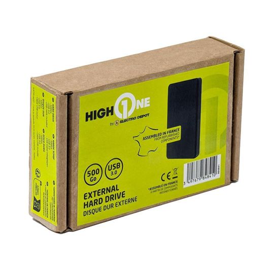 Disque dur HIGH ONE 500 Go USBC 3.0 reconditionné