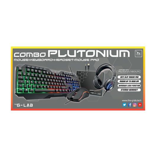 Pack Gamer 4 en 1 The G-LAB Plutonium