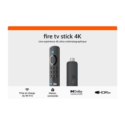 Passerelle Multimédia FIRE STICK AMAZON 4K 2ème génération