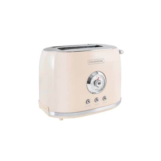 Grille-pain KITCHENCOOK RETRO TOAST crème 2 FENTES