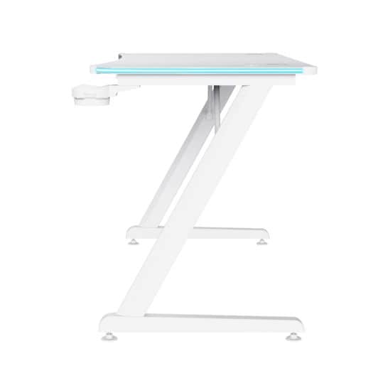 Bureau gaming TRUST LUMINUS LED Blanc