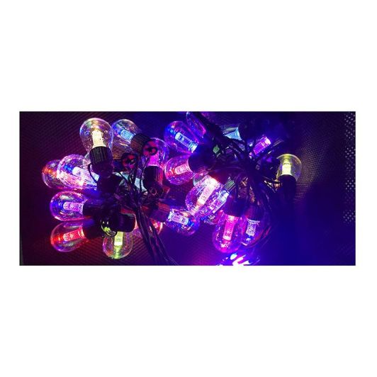 Guirlande électrique ON EARZ Guingette multicolore connectée 25 ampoules