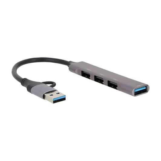 Hub SEDEA USB-C + adaptateur 4 ports