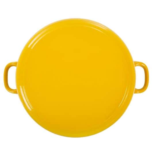 Cocotte fonte acier 28cm 6,7L jaune