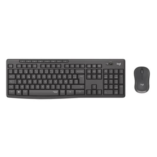 Clavier + souris LOGITECH MK295 Silent graphite