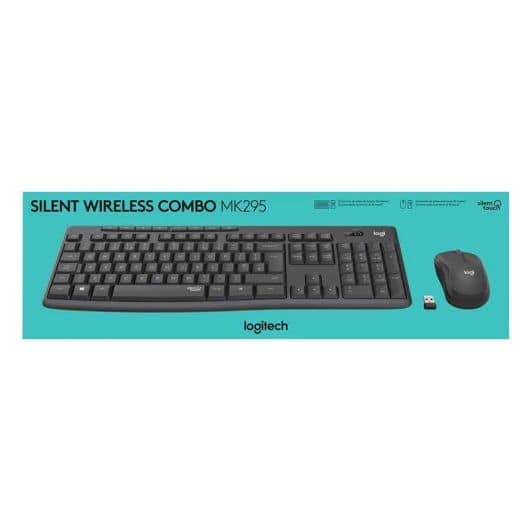 Clavier + souris LOGITECH MK295 Silent graphite