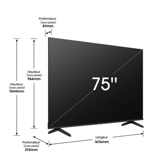 TV QLED 75'' HISENSE 75E7KQ