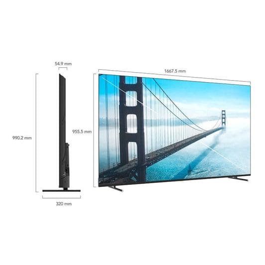 TV QLED 75'' EDENWOOD ED75EA01UHD-EL - Vu à la TV 