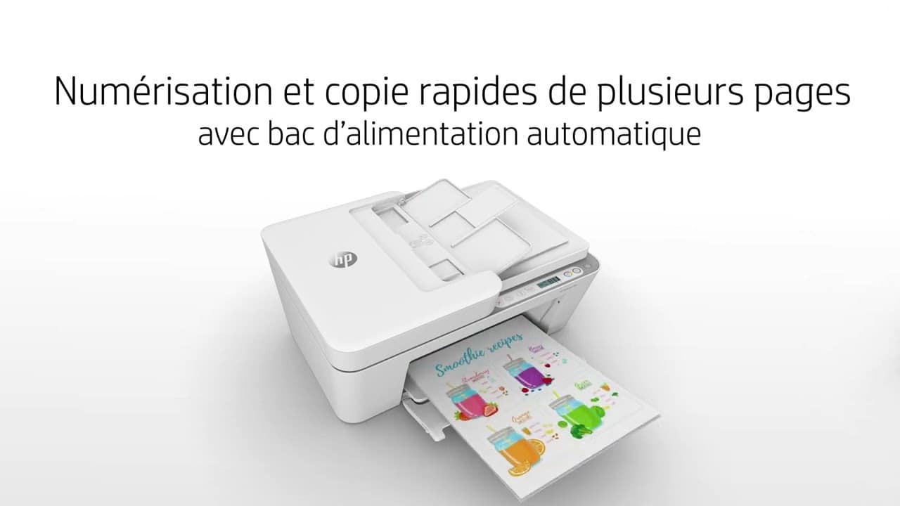 HP HP Deskjet 4122e Imprimante tout-en-un Jet d'encre couleur - 6 mois d'  Instant ink inclus avec HP+ ( A4 Copie Scan Chargeur automatique de  documents Wifi ) pas cher 