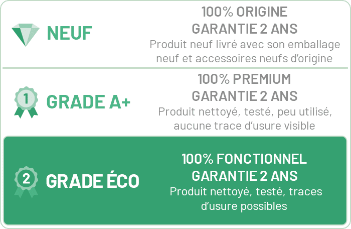 Produit reconditionné grade Eco